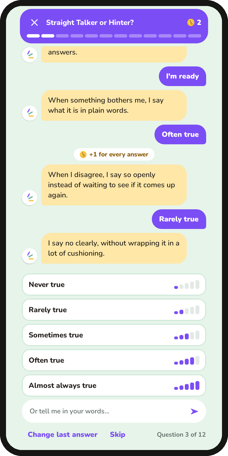A Lena test in chat form