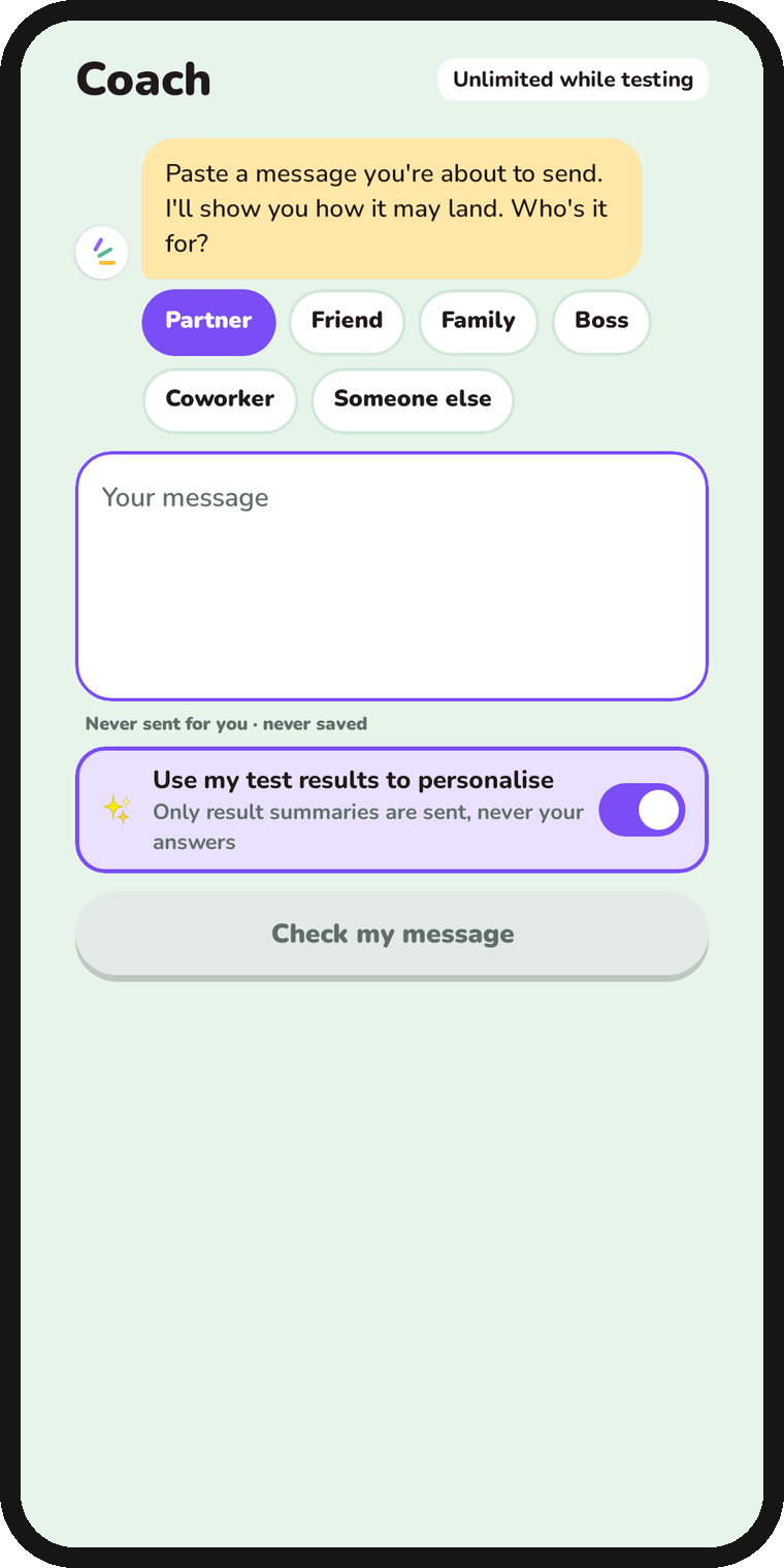 The Lena communication coach